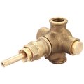 Olympia Single Handle Diverter Valve in Rough Brass P-2240B